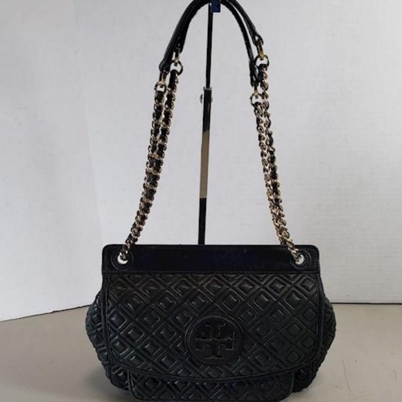 TORY BURCH Marion Qualified Shoulder Bag in Elegant Black - Picture 2 of 9